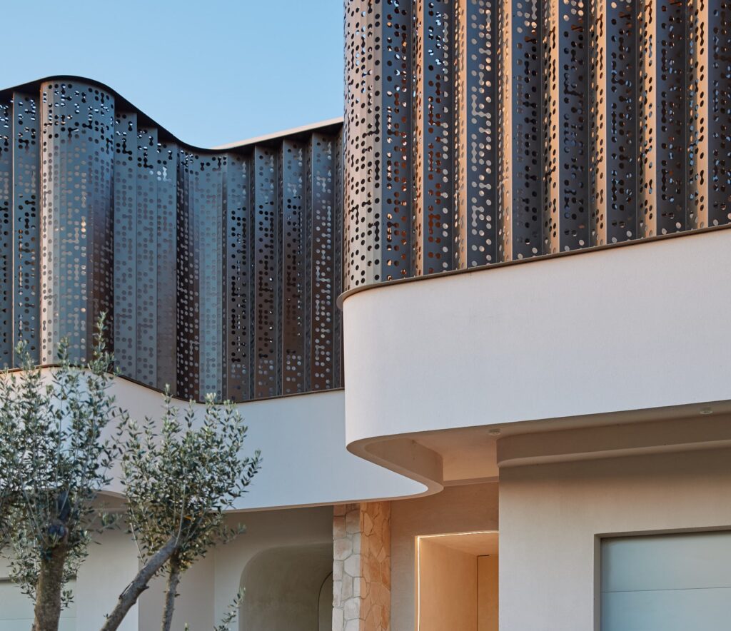 Ripple House Facade Screen