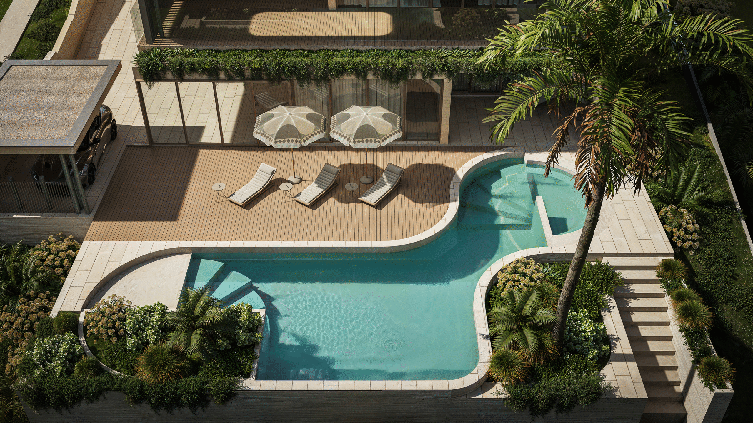 Cascade House custom Pool Design by Zane Carter Architects